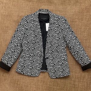 Banana Republic Black and White Women's Blazer